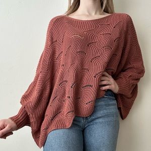 Burnt Orange Knit Sweater size Small